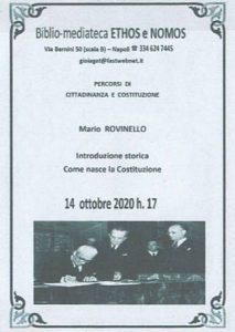 MARIO ROVINELLO – Introduzione storica. Come nasce la Costituzione