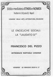 FRANCESCO DEL PIZZO – Le encicliche sociali: la “Laudato si'”