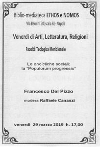 FRANCESCO DEL PIZZO – Le encicliche sociali: la “Populorum progressio”