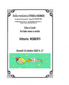 Vittorio ROBERTI – Cibo e Covid fra fake news e verità