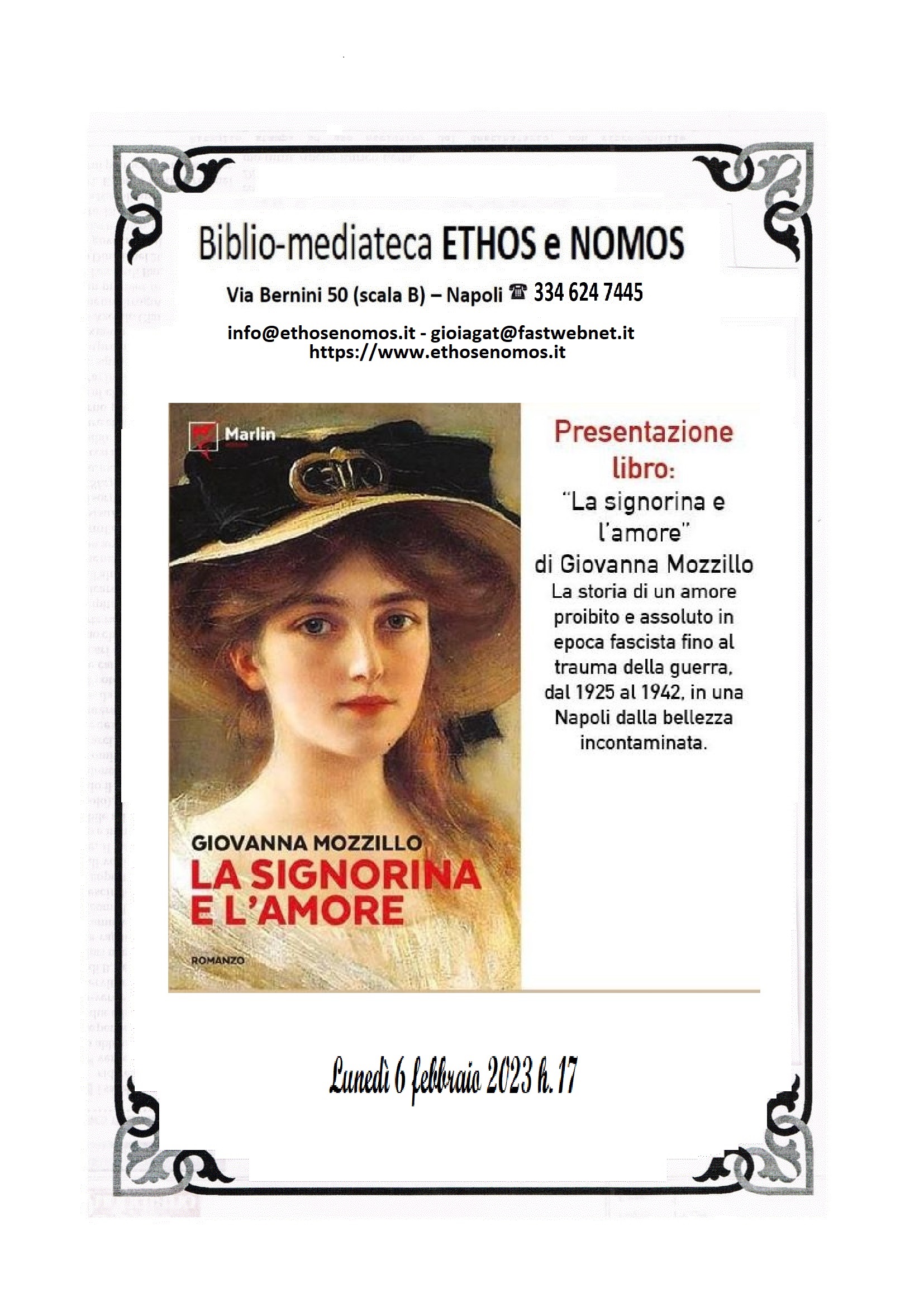 Giovanna MOZZILLO - Presentazione del libro "La signorina e l'amore"