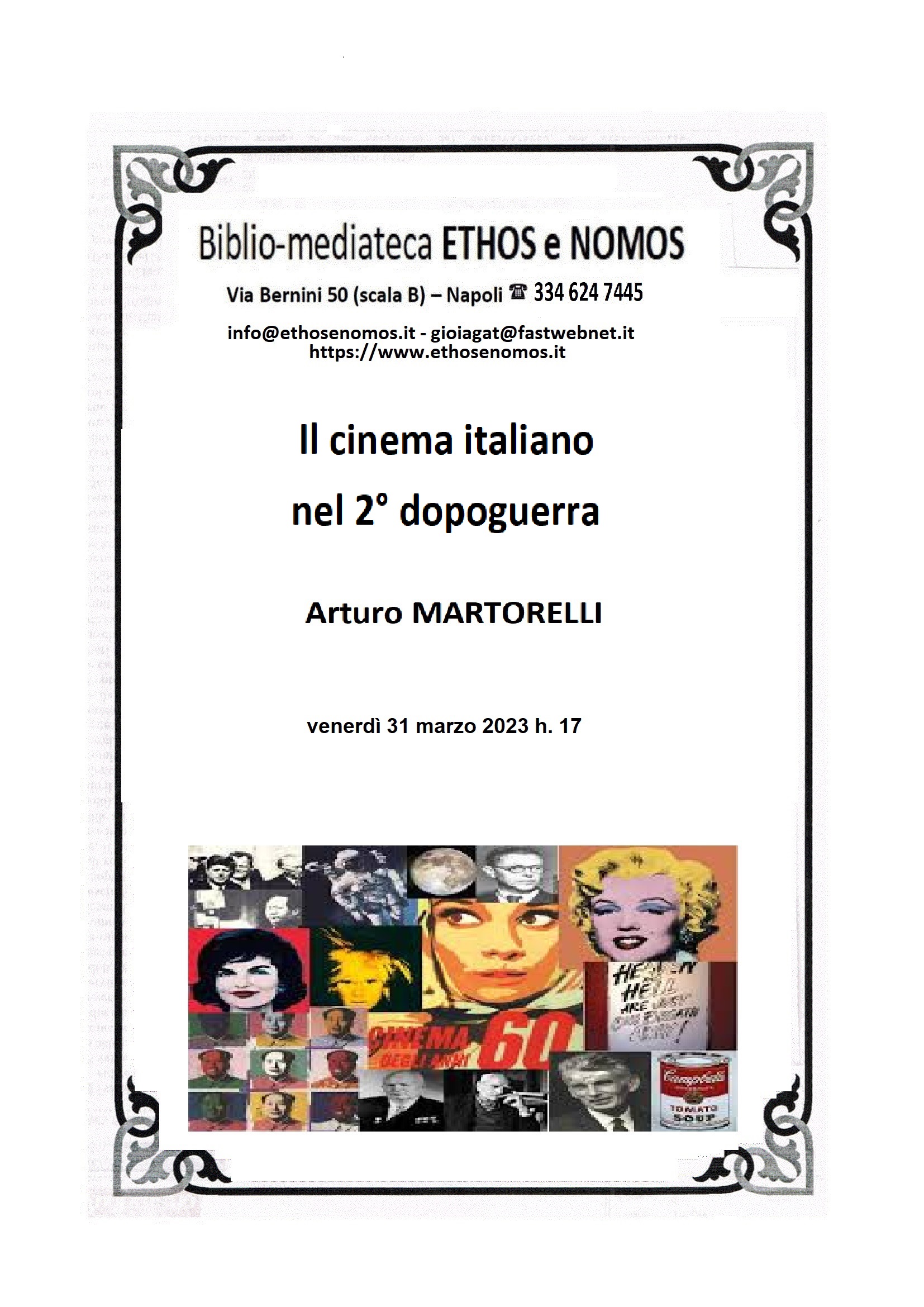Arturo MARTORELLI  - Il Cinema italiano nel 2. dopoguerra