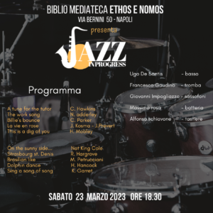 Jazz in progress, concerto del 23 marzo 2024