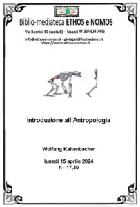 Wolfang Kaltenbacher – Introduzione all’Antropologia
