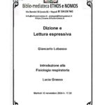 Giancarlo Lobasso - Dizione e lettura espressiva (CF)