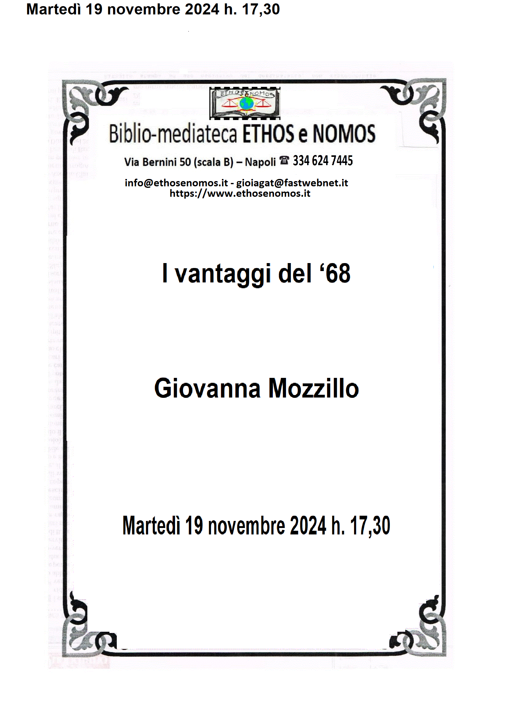 Giovanna Mozzillo - I vantaggi del '68