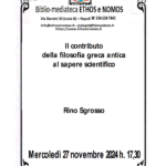 Rino Sgrosso - Il contributo della filosofia greca antica al sapere scientifico