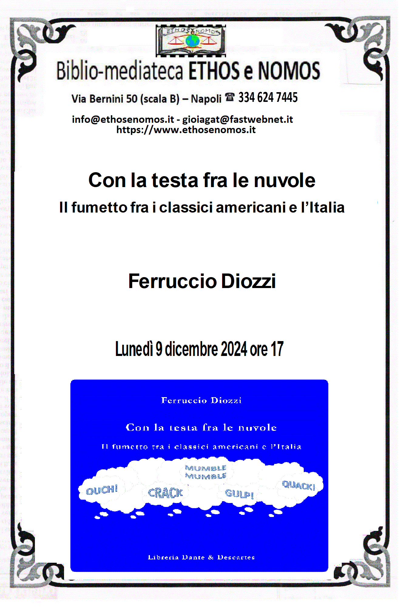 Amici di Città della Scienza, Ferruccio Diozzi - La testa tra le nuvole. Considerazioni sparse sui fumetti